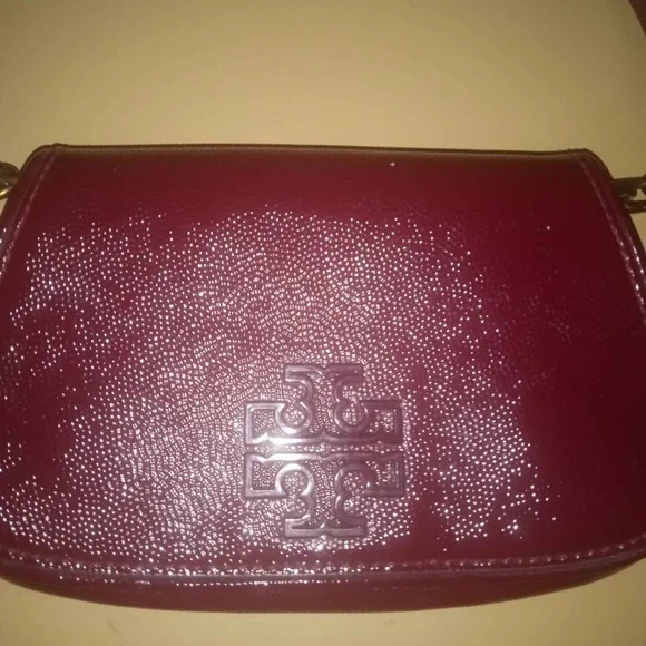 Tory Burch burgundy Leather Crossbody book Bag - Picture 3 of 3